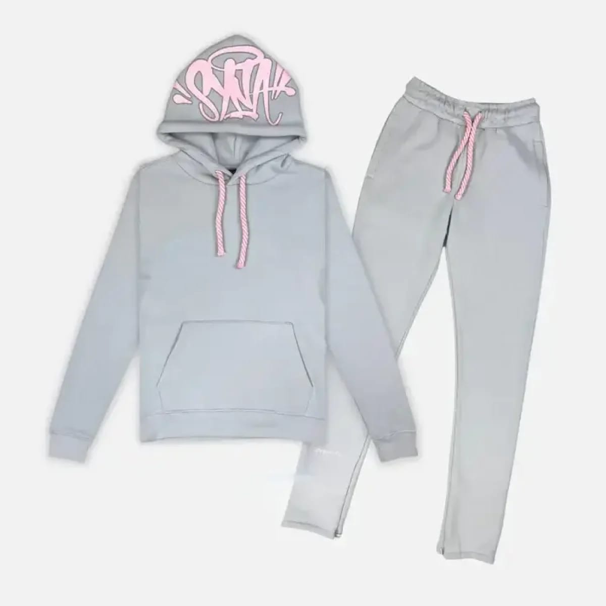 Syne word tracksuit pink grey